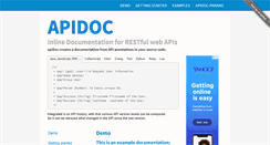 Desktop Screenshot of apidocjs.com