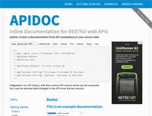 Tablet Screenshot of apidocjs.com
